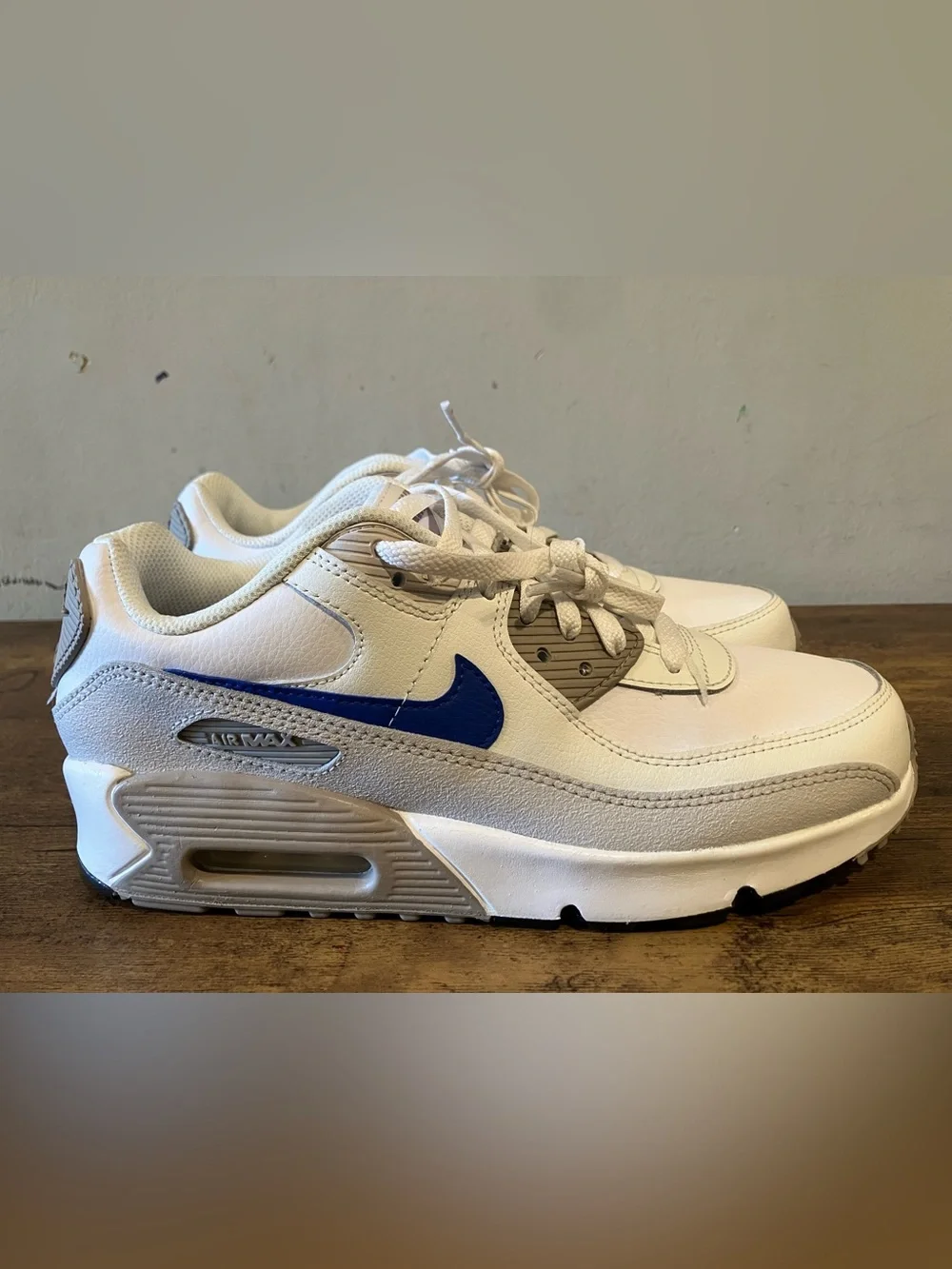 Nike Air Max 90 Summit White Racer Blue (GS)